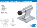 Battente ammortizzatore H.103 zinc.a fissare - accessori