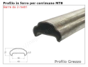 Profilo per corrimano MT8 grezzo in barre da 3 metri in ferro