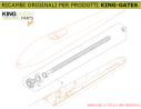 3) Ricambio KINGgates - Vite senza fine con ingranaggio JET