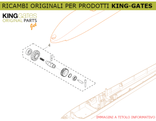 4) Ricambio KINGgates - Gruppo riduzione JET