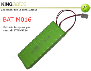 Batteria tampone di ricambio 24V 1,6AH per centrali STAR 24V.