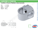 Cardine a fascia zincato filettato internamente M22 - accessori