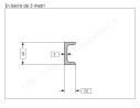 Profilo speciale ad "U" 40x20x5 in ferro grezzo da 3 metri