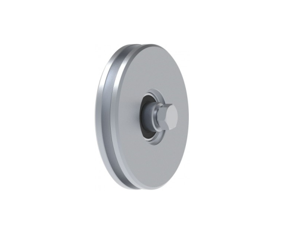 Ruota zincata diam. 75x18 gola "U" con cuscinetto - accessori fac