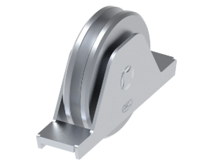 Ruota zincata diametro 90x20 gola "U" supporto interno