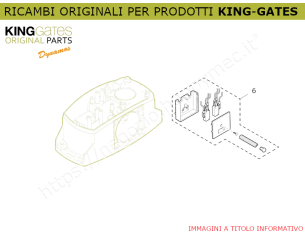 6) Ricambio KINGgates - Gruppo finecorsa per DYNAMOS 24V