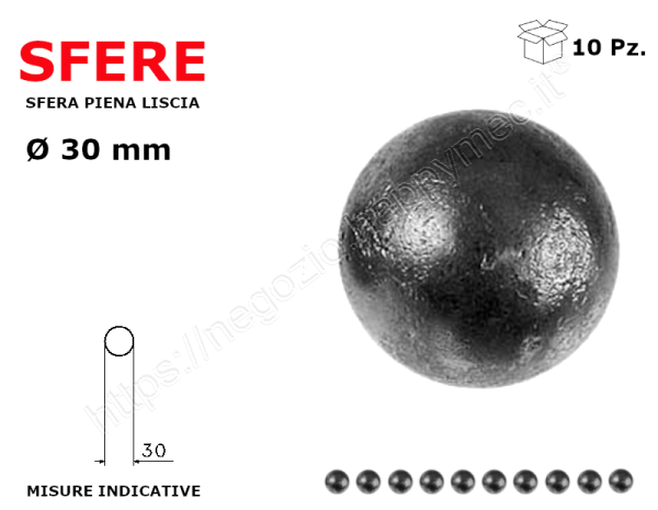 sfera di acciaio sfera ø30mm Sfera di metallo 10 pezzi palline di pieno Ferro Sfera 