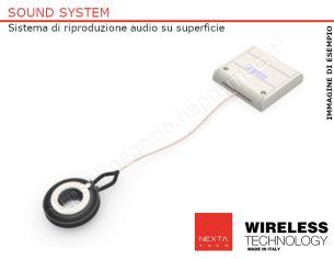 Sistema BlueTouch di riproduzione audio su superficie