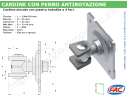Cardine alettato M27 zinc. piastra imbutita a 4 fori - accessori