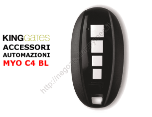 Telecomando copiatore Myo C4 - 4 canali 433,92Mhz colore Nero