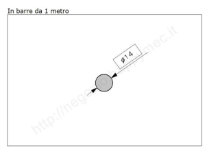 Tondo pieno diam.14mm. grezzo in barre da 1 metro in ferro