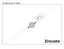 Tondo pieno diam.14mm. zincato in barre da 3 metri in ferro