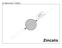 Tondo pieno diam.30mm. zincato in barre da 1 metro in ferro