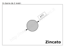 Tondo pieno diam.30mm. zincato in barre da 2 metri in ferro