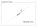 Tondo pieno diam.5mm. trafilato in barre da 1 metro in ferro