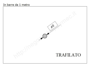 Tondo pieno diam.8mm. trafilato in barre da 1 metro in ferro