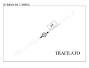 Tondo pieno diam.8mm. trafilato in barre da 1 metro in ferro