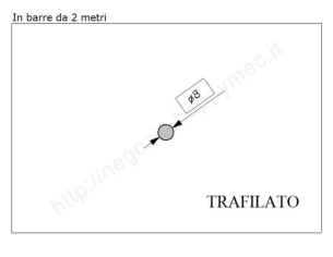 Tondo pieno diam.8mm. trafilato in barre da 2 metri in ferro