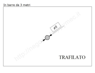 Tondo pieno diam.8mm. trafilato in barre da 3 metri in ferro