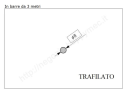 Tondo pieno diam.8mm. trafilato in barre da 3 metri in ferro
