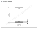 Tubo rettangolare grezzo 50x10x2 in barre da 3 metri