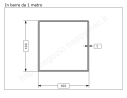 Tubo quadro grezzo 100x2 in barre da 1 metro in ferro