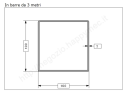 Tubo quadro grezzo 100x2 in barre da 3 metri in ferro