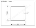Tubo quadro grezzo 100x3 in barre da 2 metri in ferro
