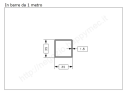 Tubo quadro grezzo 35x1,5 in barre da 1 metro in ferro