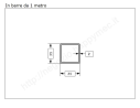 Tubo quadro grezzo 35x2 in barre da 1 metro in ferro