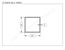 Tubo quadro grezzo 60x2 in barre da 1 metro in ferro