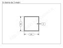 Tubo quadro grezzo 60x2 in barre da 3 metri in ferro