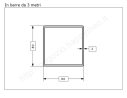 Tubo quadro grezzo 80x3 in barre da 3 metri in ferro