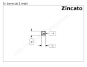 Tubo quadro zincato 12x1,5 in barre da 2 metri in ferro