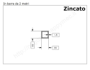 Tubo quadro zincato 20x1,5 in barre da 2 metri* in ferro