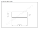 Tubo rettangolare grezzo 100x40x2 in barre da 2 metri in ferro