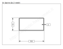 Tubo rettangolare grezzo 100x50x2 in barre da 2 metri in ferro