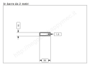 Tubo rettangolare grezzo 30x10x1,5 in barre da 1 metro in ferro