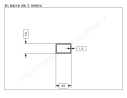 Tubo rettangolare grezzo 30x20x1,5 in barre da 1 metro in ferro
