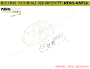 8) Ricambio KINGgates - Coppia staffe finecorsa per DYNAMOS 24V