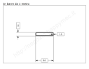 Tubo rettangolare grezzo 50x10x1,5 in barre da 1 metro in ferro