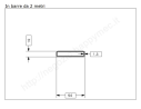 Tubo rettangolare grezzo 50x10x1,5 in barre da 2 metri in ferro
