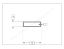 Tubo rettangolare grezzo 70x20x2 in barre da 3 metri in ferro