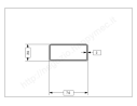 Tubo rettangolare grezzo 70x30x2 in barre da 3 metri in ferro