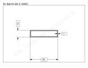 Tubo rettangolare grezzo 80x20x2 in barre da 2 metri in ferro