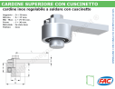 Cardine superiore inox d.50 con cuscinetto - accessori