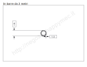 Tubo tondo diam.16x1.5mm.grezzo in barre da 2 metri in ferro