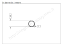 Tubo tondo diam.25x2mm.grezzo in barre da 1 metro in ferro