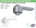 Cardine superiore zinc. d.70 con cuscinetto - accessori fac