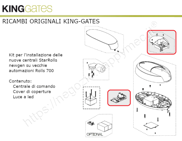 Kit di trasformazione a ROLLS NEW-GEN di KING-gates